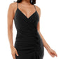 Emerald Sundae Junior's Ruffled High Low Dress Black Size Medium