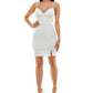 Emerald Sundae Junior's Corset Bodycon Dress White Size X-Small