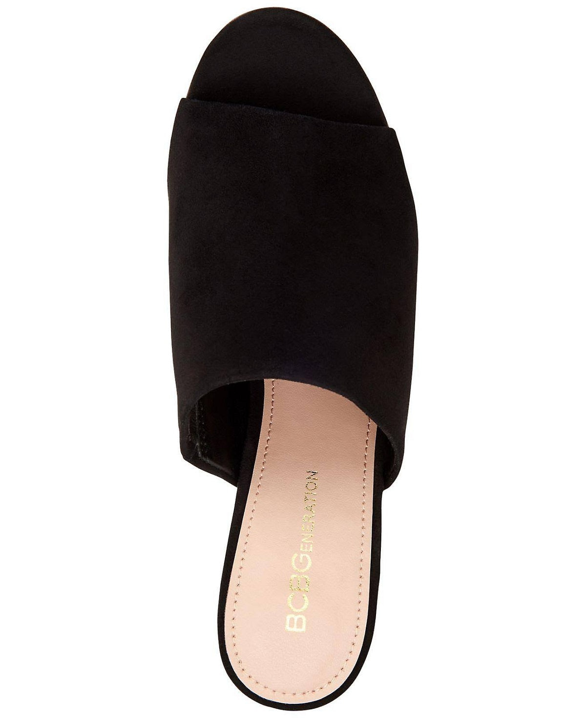 Madden Girl Women's Lorna Open Toe Slip on Heels Black Size 8