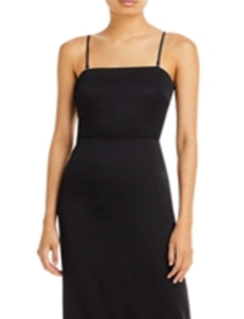 Lucy Paris Women's Mareena Feather Column Midi Dress Black Size Medium