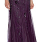 Adrianna Papell Women's Embellished Gown Purple Size 12