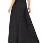 Adrianna Papell Women's Satin High Low Skirt Black Size 4