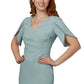 Adrianna Papell Women's Pearl Trim Cocktail Dress Blue Size 2