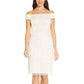 Adrianna Papell Women's Beaded Sequined Dress White Size 6