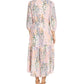 Adrianna Papell Women's Floral Print Midi Dress Pink Size 4
