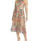 Adrianna Papell Women's Floral Embroidered Fit & Flare Party Dress Pink Size 4