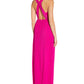 Aidan By Aidan Mattox Women's Pleated Cutout Gown Pink Size 6M