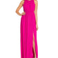 Aidan By Aidan Mattox Women's Pleated Cutout Gown Pink Size 6M