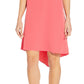 Adrianna Papell Women's High Low Shift Dress Pink Size 8