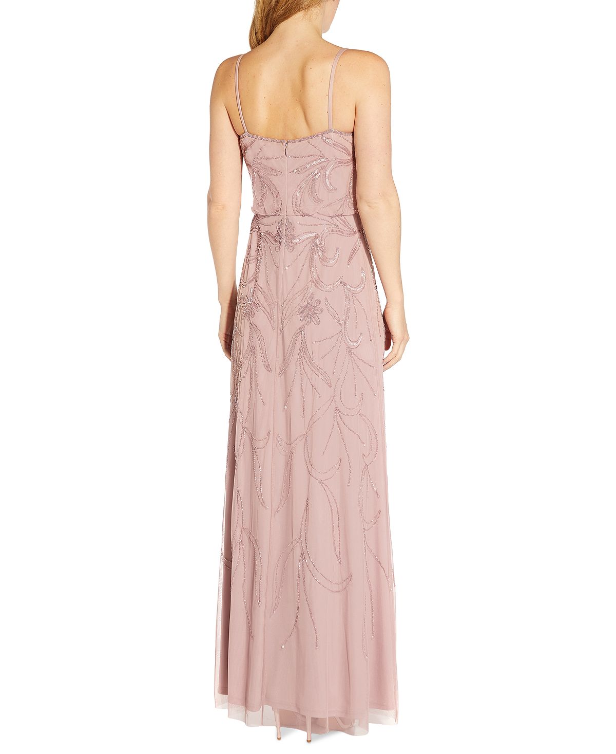 Adrianna Papell Women's Beaded Gown Pink Size 16W