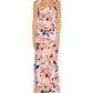 Adrianna Papell Women's Square Neck Floral Print Gown Blue Size 10