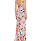 Adrianna Papell Women's Square Neck Floral Print Gown Blue Size 10