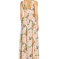 Adrianna Papell Women's Floral Halter Neck Organza Gown Pink Size 8