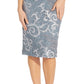 Adrianna Papell Women's Embroidered Lace Sleeveless Midi Dress Blue Size 10