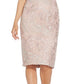 Adrianna Papell Women's Embroidered Lace Sleeveless Midi Dress Brown Size 16