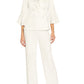 Adrianna Papell Women's Shawl Collar Bell Sleeve Blazer White Size 14