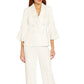 Adrianna Papell Women's Shawl Collar Bell Sleeve Blazer White Size 14