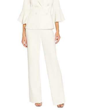 Adrianna Papell Women's Shawl Collar Bell Sleeve Blazer White Size 14