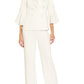 Adrianna Papell Women's Shawl Collar Bell Sleeve Blazer White Size 12