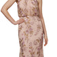 Adrianna Papell Women's Floral Embroidered Gown Pink Size 8