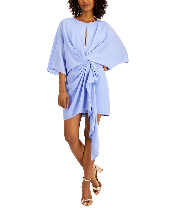 Aidan By Aidan Mattox Women's Draped Cocktail Dress Purple Size 12