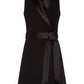 Adrianna Papell Women's Tuxedo Wrap Party Dress Black Size 14