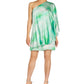 Aidan By Aidan Mattox Women's Printed One Shoulder Dress Green Size 14