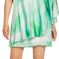 Aidan By Aidan Mattox Women's Printed One Shoulder Dress Green Size 14