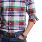 Polo Ralph Lauren Men's Long Sleeve Plaid Button Up Shirt White Size Small