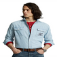 Polo Ralph Lauren Men's Classic Fit Flag Chambray Workshirt Blue Size XX-Large