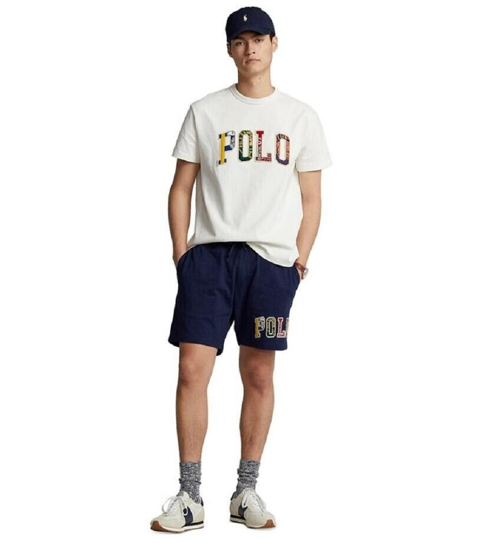 Polo Ralph Lauren Men's 6 Logo Jersey Shorts Blue Size Large