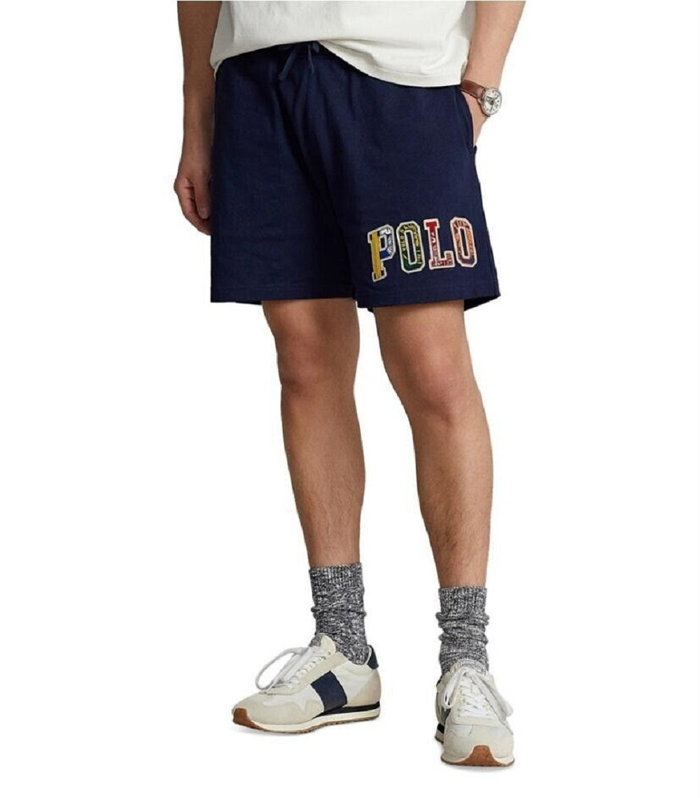Polo Ralph Lauren Men's 6 Logo Jersey Shorts Blue Size Large