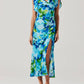 Astr - Allexina Satin Cowl Neck Midi Dress