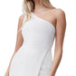 French Connection Women's Whisper One Shoulder Minidress White Size 6