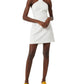 French Connection Women's Whisper Crossover Halter Neck Minidress White Size 8