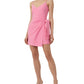 French Connection Women's Whisper Side Tie Mini Dress Pink Size 10