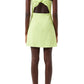 French Connection Women's Whisper Sweetheart Neck Minidress Green Size 0