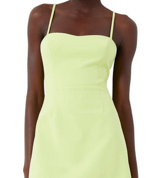 French Connection Women's Whisper Sweetheart Neck Minidress Green Size 0