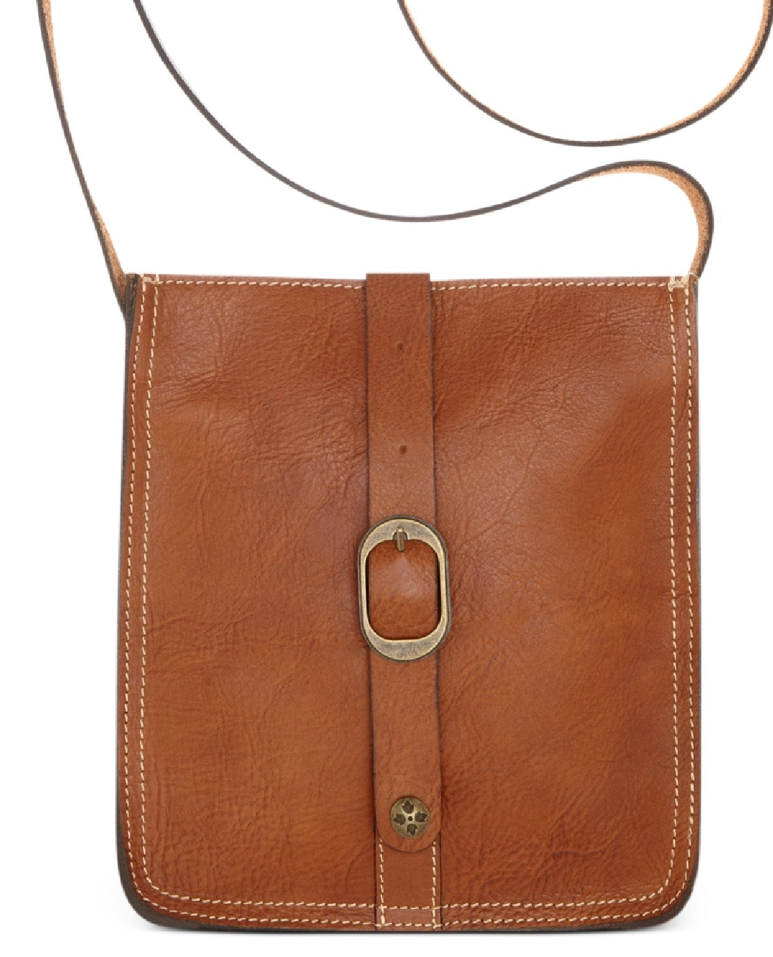 Patricia Nash Women's Pouch Smooth Leather Crossbody Brown Size Regular