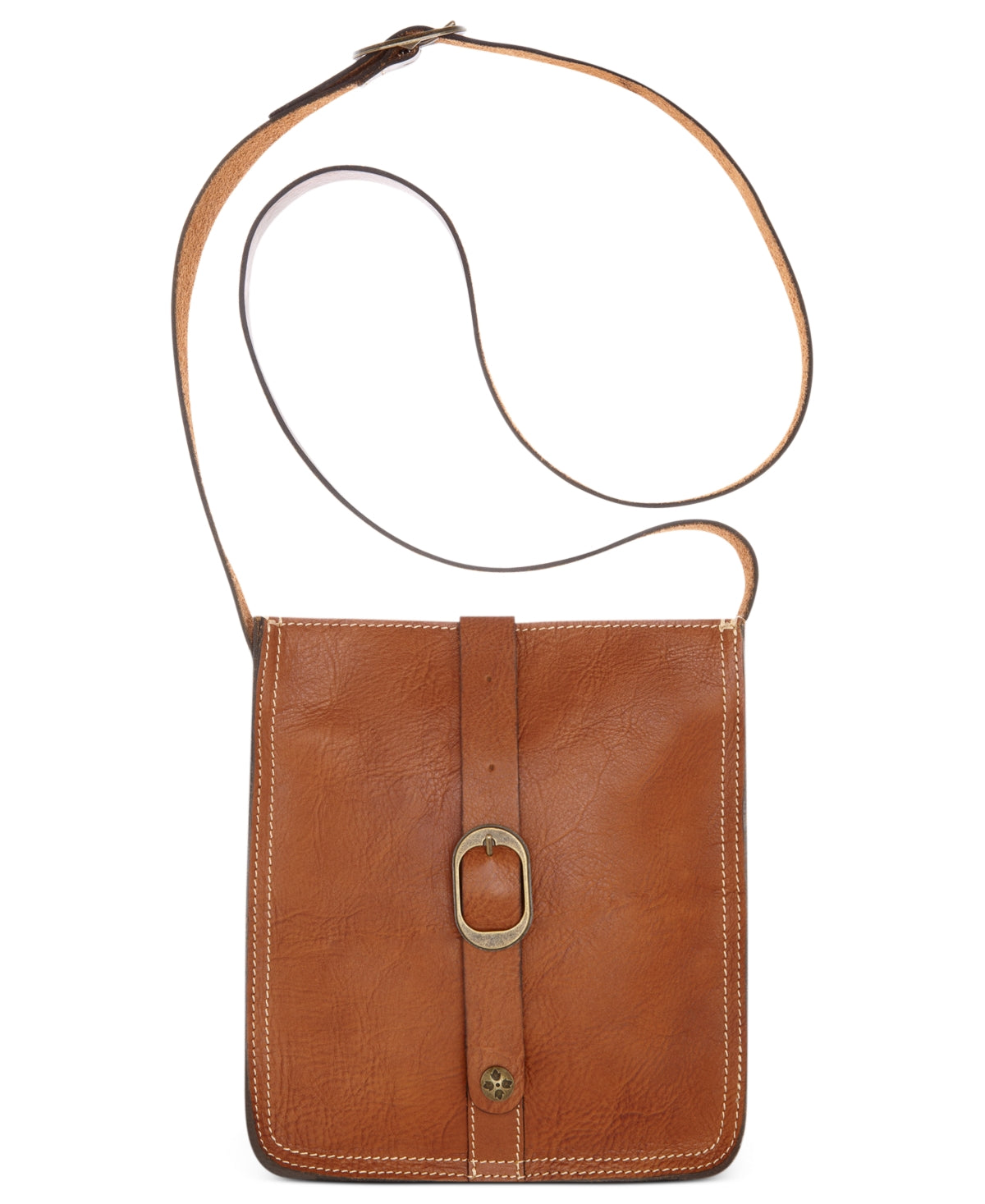 Patricia Nash Women's Pouch Smooth Leather Crossbody Brown Size Regular