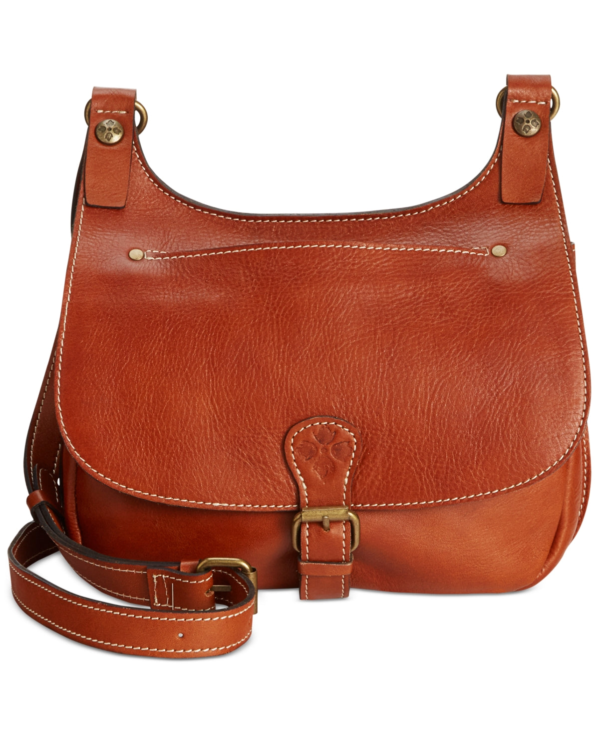 Patricia Nash Women's London Smooth Leather Saddle Bag Brown Size Regular