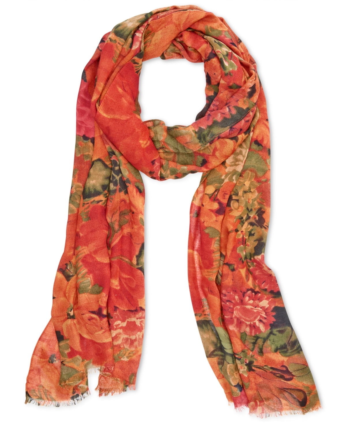 Patricia Nash Women's Vintage Print Scarf Red One Size