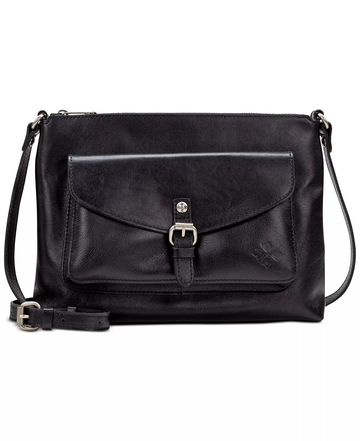 Patricia Nash Women's Kirby East West Leather Crossbody Black One Size