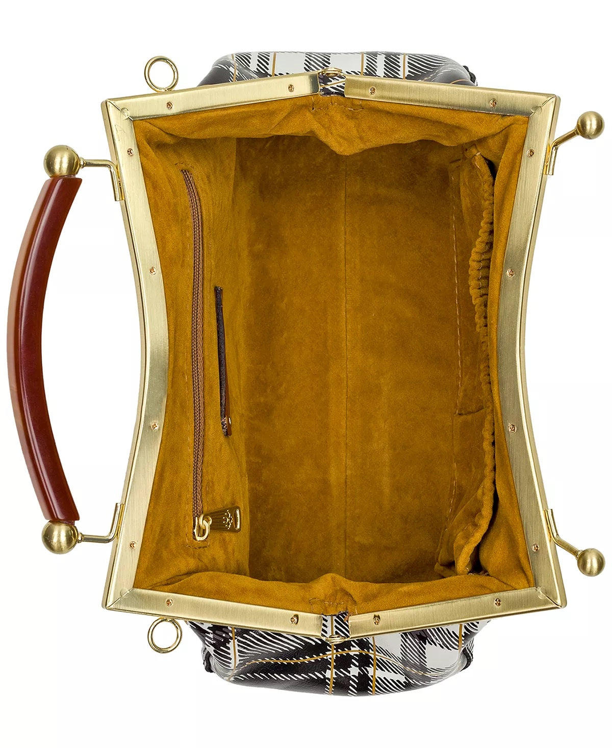 Patricia Nash Women's Kelmscott Frame Small Leather Satchel White Size Regular