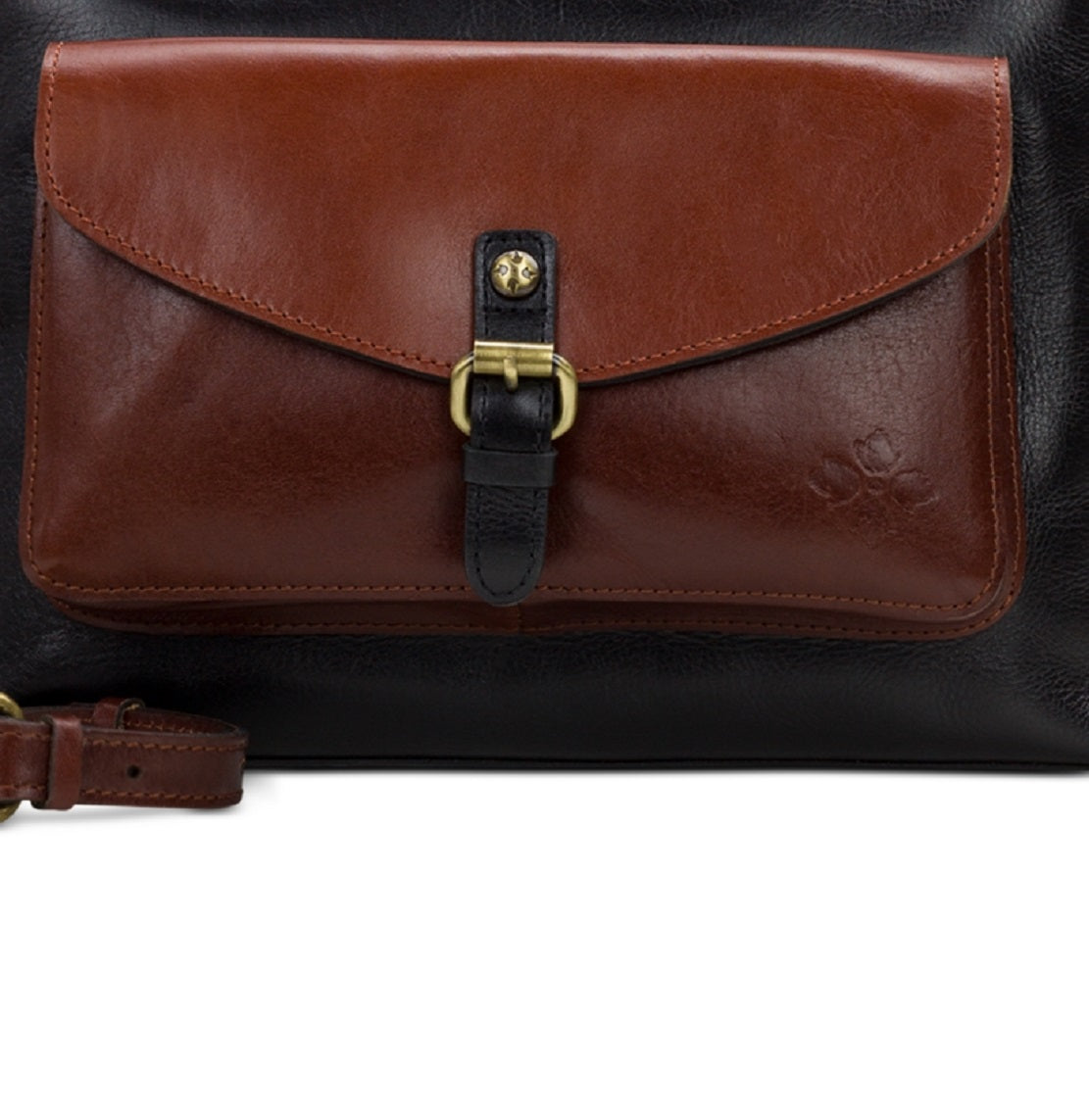 Patricia Nash Women's Kirby Colorblocked Leather Crossbody Black Size Regular