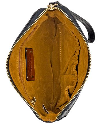 Patricia Nash Women's Cassini Leather Sequin Wristlet Black Size Regular