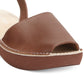 Kenneth Cole Reaction Women's Fine Glass Wedge Sandals Brown Size 6.5 M