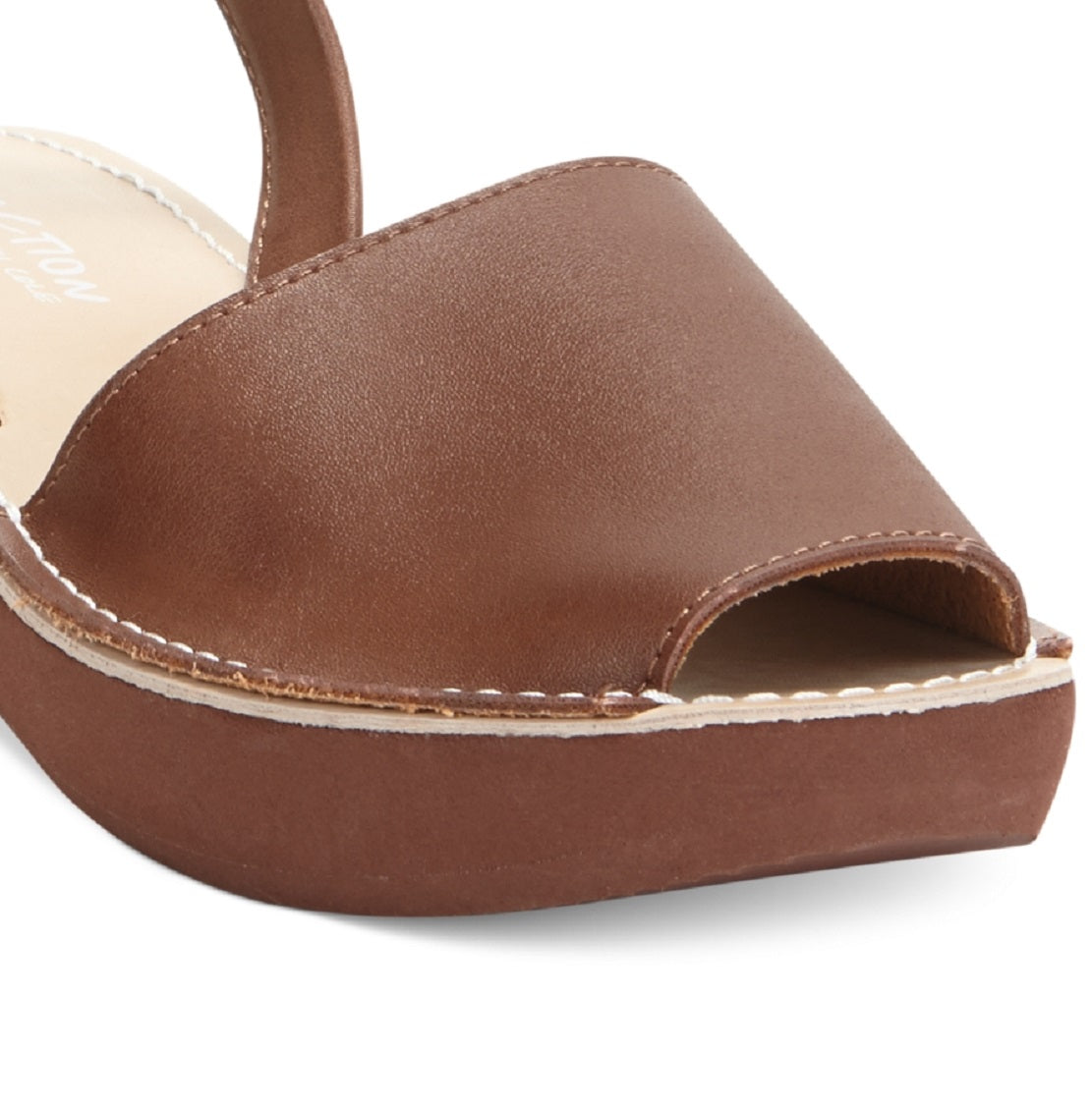 Kenneth Cole Reaction Women's Fine Glass Wedge Sandals Brown Size 6.5 M