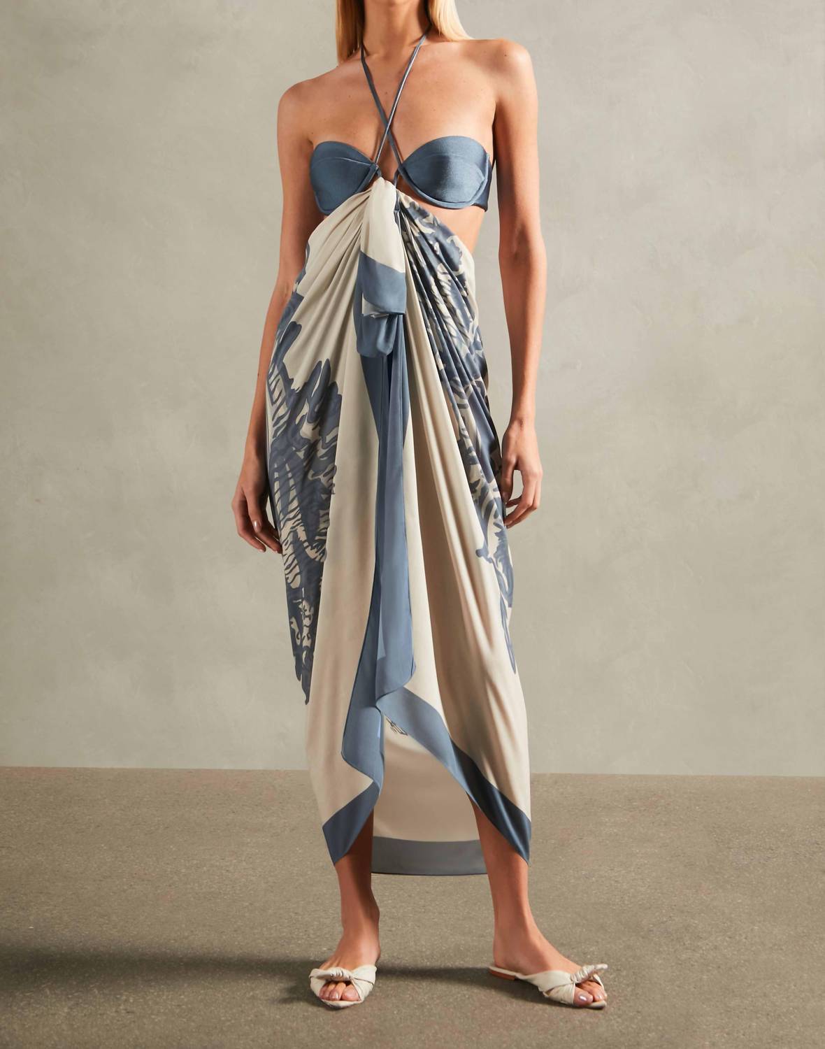 Adriana Degreas - Seashell Print Panneaux Pareo Wrap