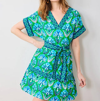 Printfresh - Atlantic V-neck Mini Dress